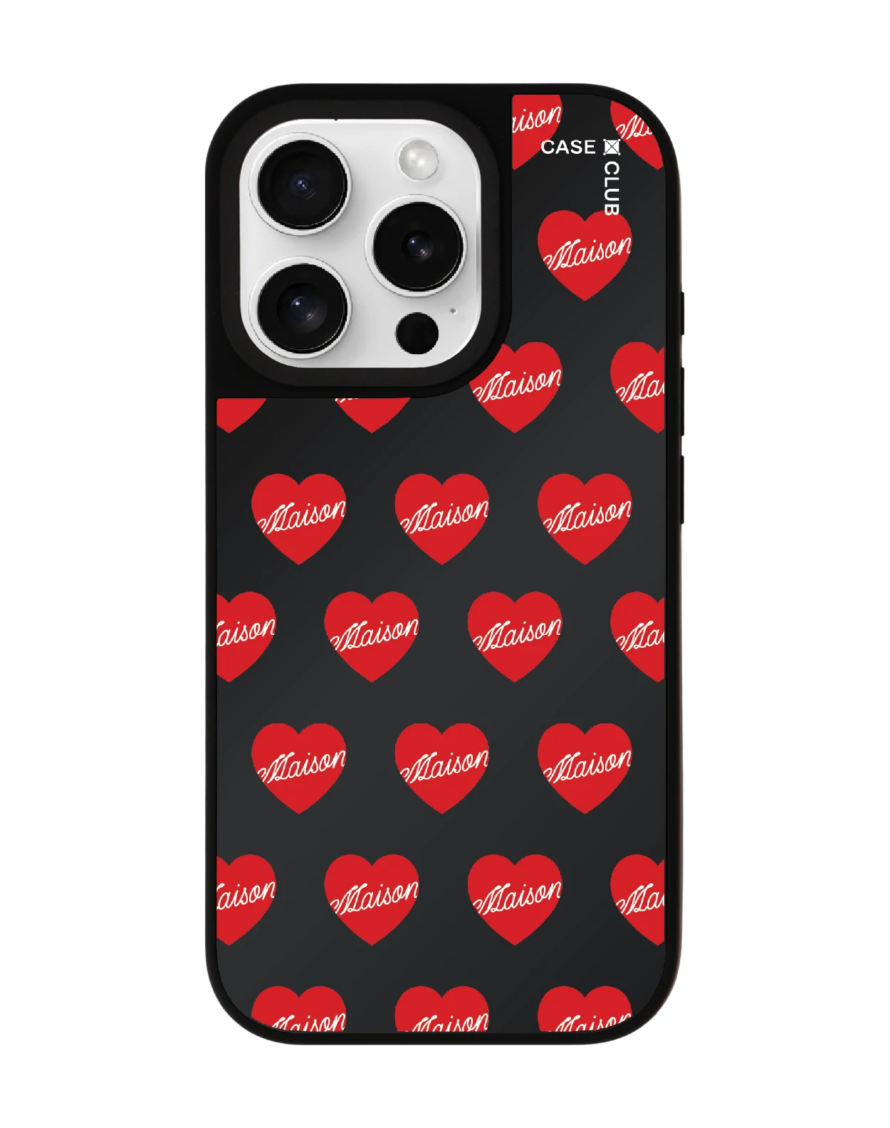 เคสกระจก iphone 16 pro matte magsafe maison keeps adore แพทเทิร์นหัวใจ