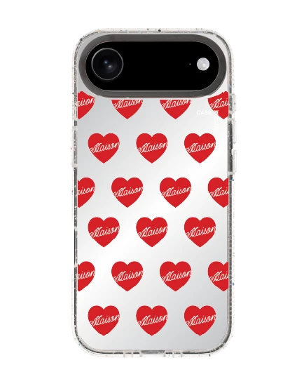 เคสกระจกใส iphone air mirror magsafe maison keeps adore แพทเทิร์นหัวใจ