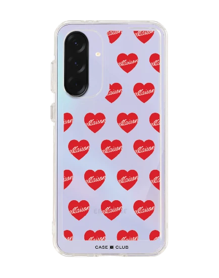 samsung galaxy a36 clear case maison keeps adore pattern