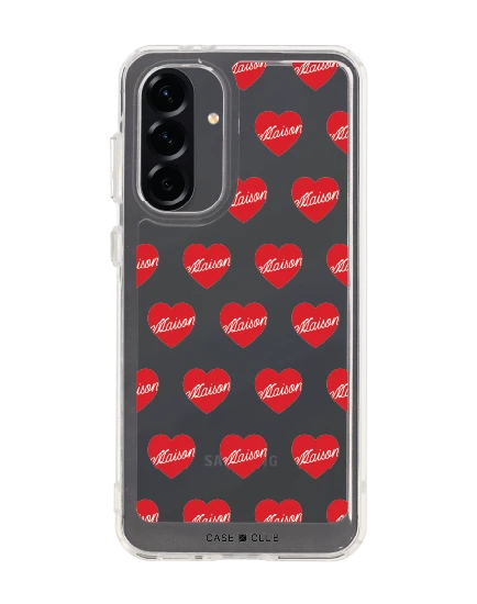 samsung galaxy a56 clear case maison keeps adore pattern