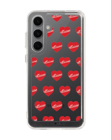 เคสใส samsung s24 fe maison keeps adore แพทเทิร์นหัวใจ