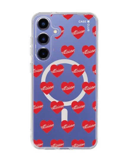 เคสใส samsung galaxy s25 plus magsafe maison keeps adore แพทเทิร์นหัวใจ