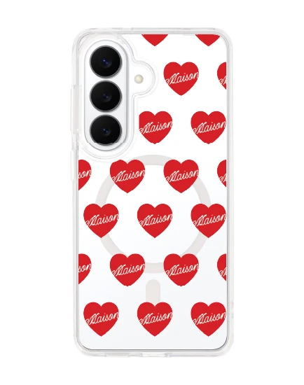 เคสใส samsung galaxy s26 clear magsafe maison keeps adore แพทเทิร์นหัวใจ