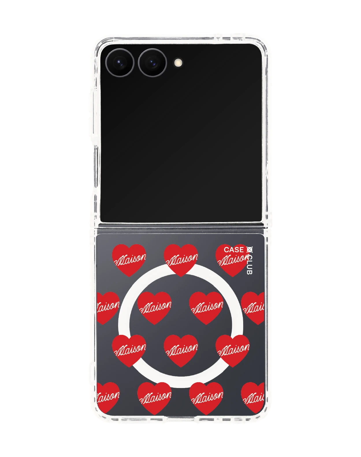 samsung galaxy z flip 8 clear magsafe maison keeps adore pattern