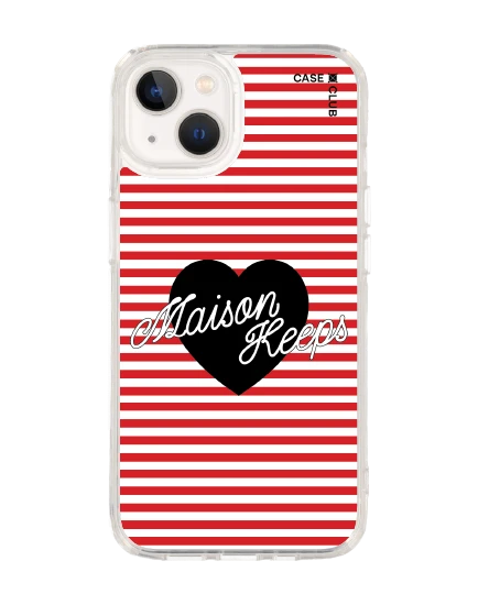 เคสใส iphone 13 magsafe maison keeps adore ลายทางหัวใจ
