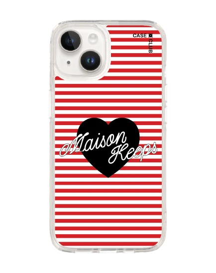 เคสใส iphone 14 magsafe maison keeps adore ลายทางหัวใจ