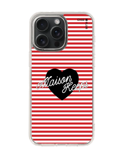 iphone 15 pro max clear magsafe maison keeps adore stripe