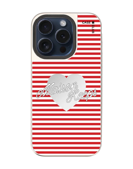 iphone 15 pro mirror magsafe maison keeps adore stripe