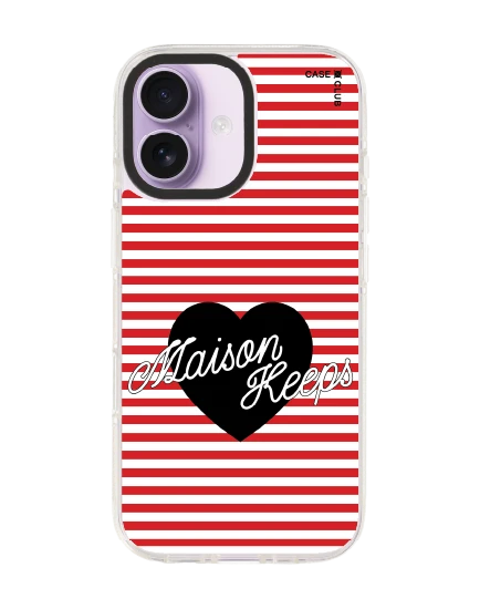iphone 17 clear case magsafe shield maison keeps adore stripe