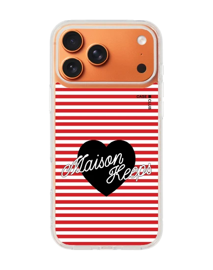 iphone 17 pro max clear magsafe maison keeps adore stripe