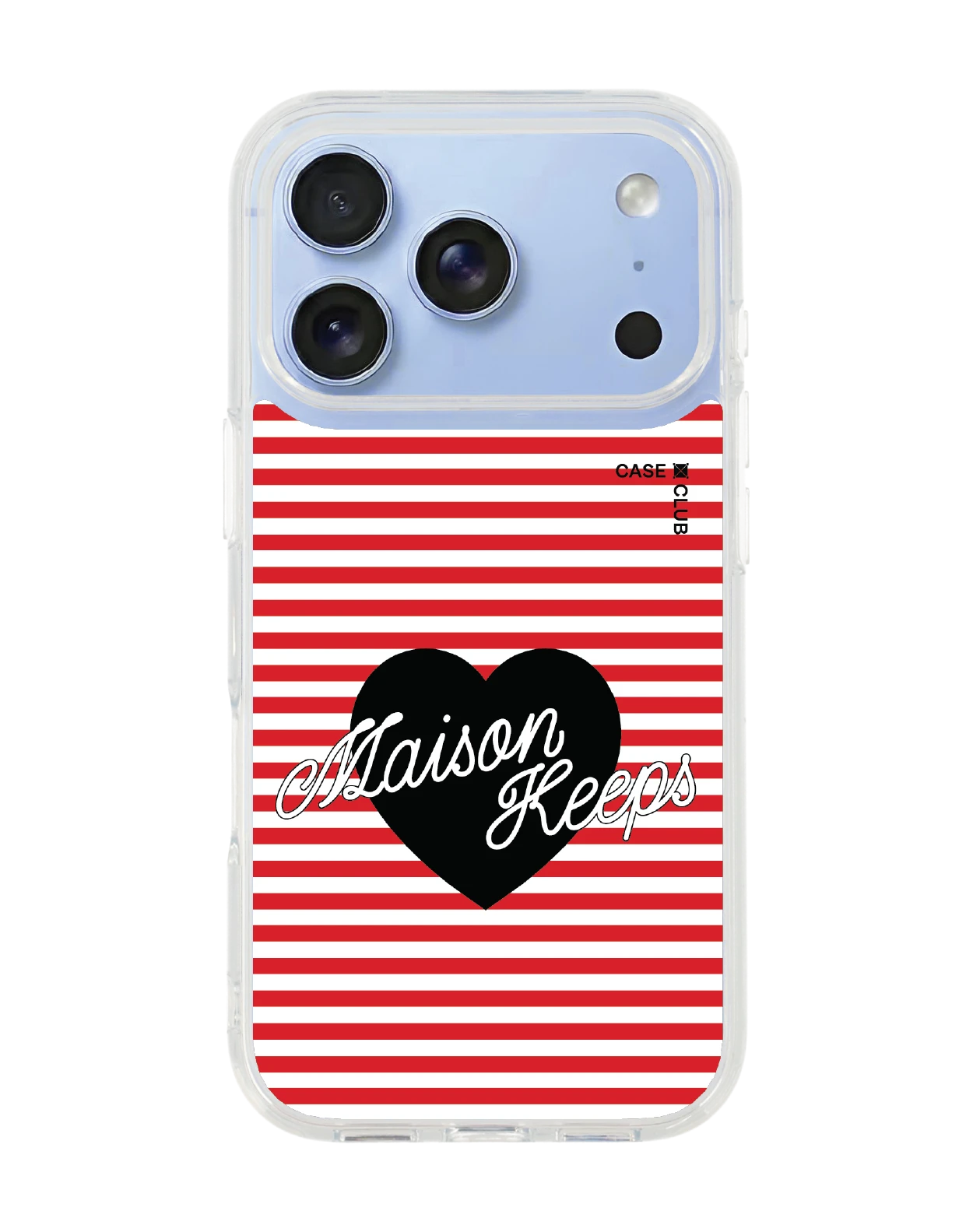 เคสใส iphone 18 pro maison keeps ลายทางหัวใจ