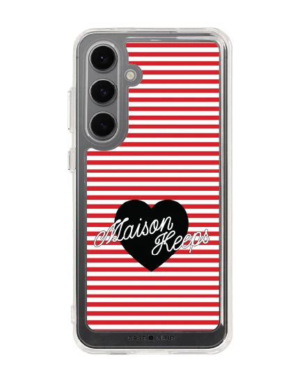 เคสใส samsung s24 fe maison keeps adore ลายทางหัวใจ