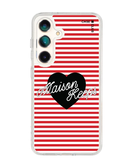 เคสใส samsung galaxy s25 magsafe maison keeps adore ลายทางหัวใจ