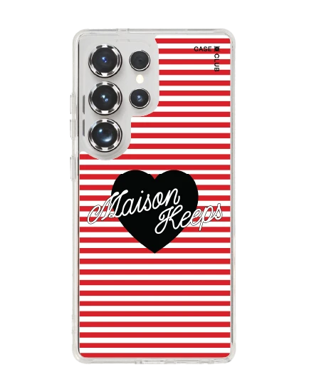 เคสใส samsung galaxy s25 ultra magsafe maison keeps adore ลายทางหัวใจ