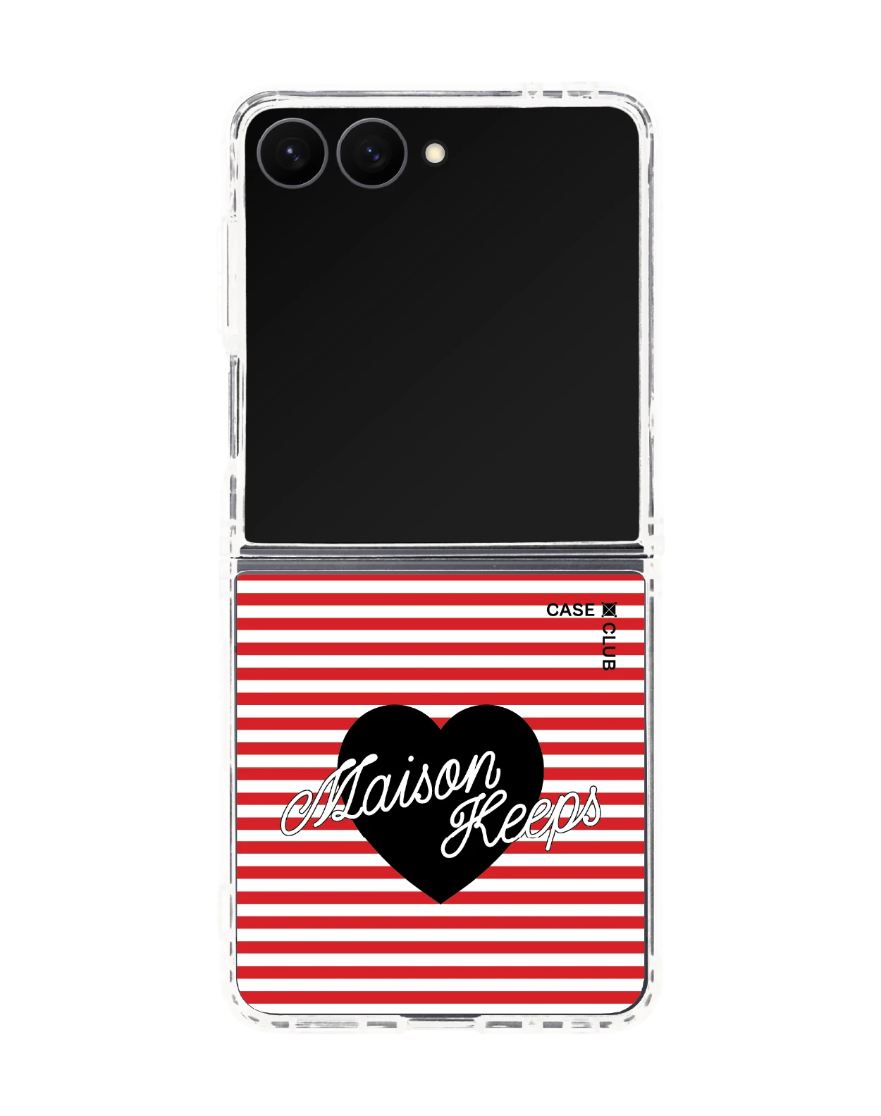 เคสใส samsung galaxy z flip 8 magsafe maison keeps ลายทางหัวใจ