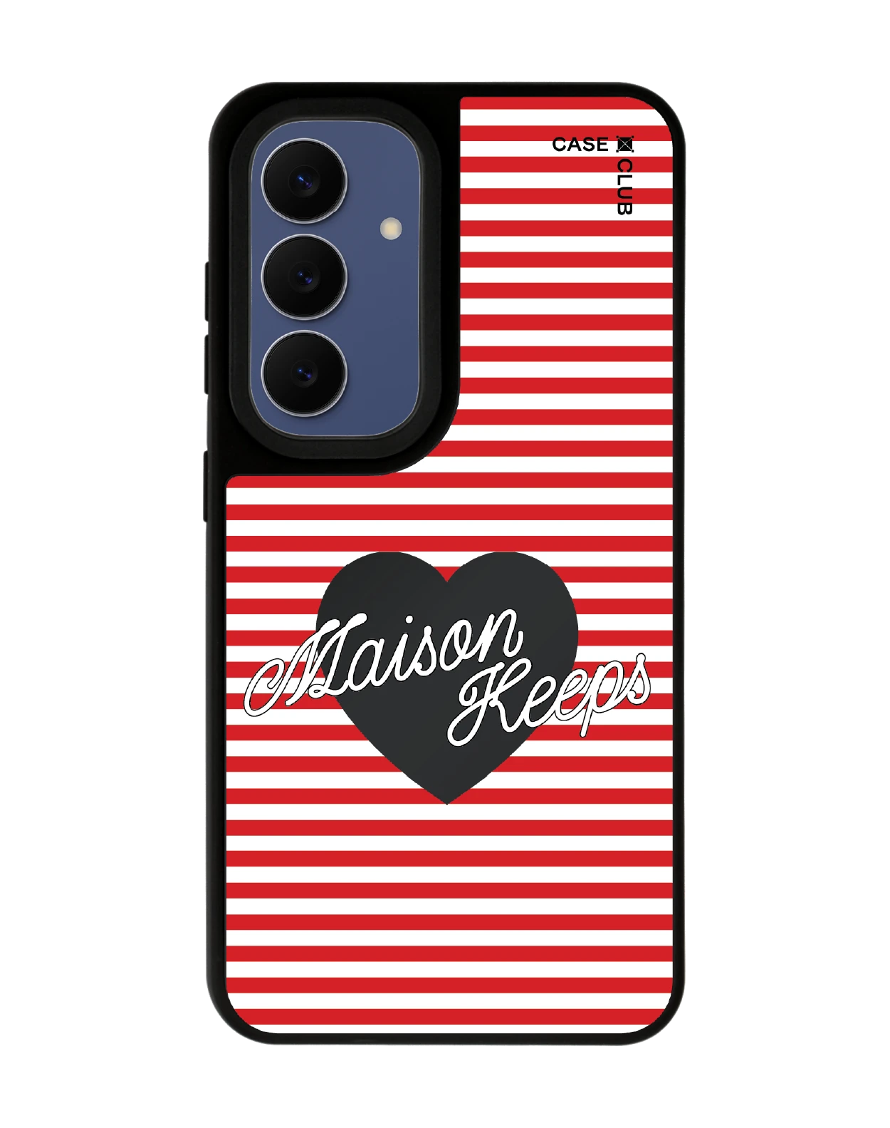 samsung s24 matte black mirror magsafe maison keeps adore stripe