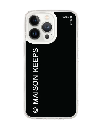 iphone 13 pro clear case maison keeps mark logo