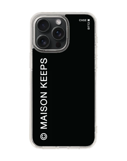 iphone 15 pro max clear magsafe maison keeps mark logo
