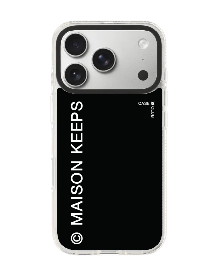 iphone 17 pro clear case magsafe shield maison keeps mark logo