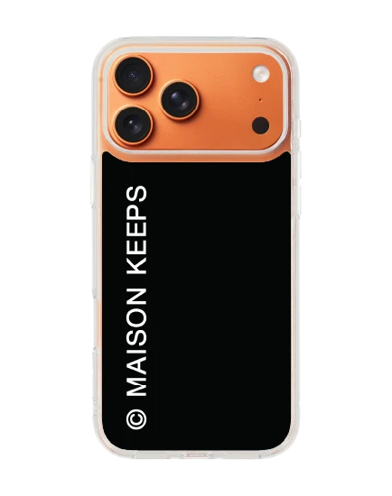 iphone 17 pro max clear magsafe maison keeps mark logo