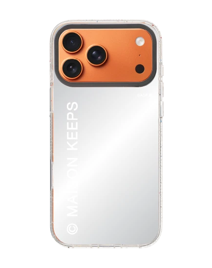 เคสกระจกใส iphone 17 pro max mirror magsafe maison keeps มาร์คโลโก้