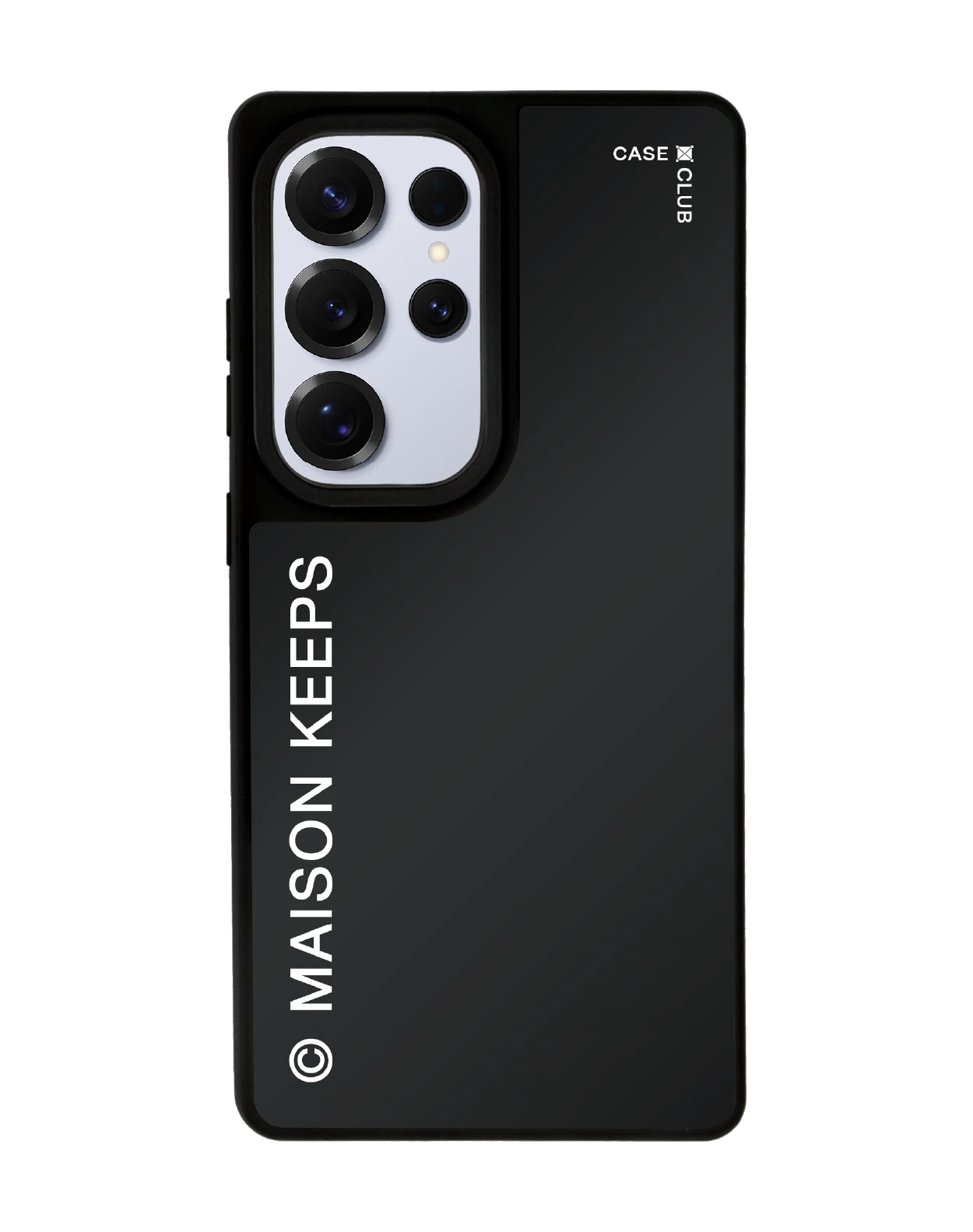 samsung s25 ultra matte black mirror magsafe maison keeps mark logo
