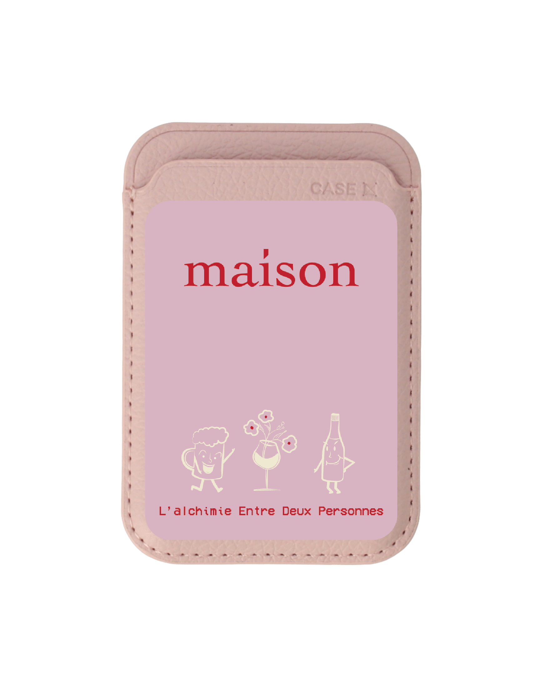 Baby Pink Wallet MagSafe maison KEEPS The Chemistry