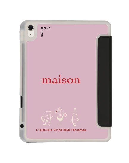 เคสใส ipad air4/5/6/7 11" 2025 (m2/m3) สีดำ maison keeps the chemistry