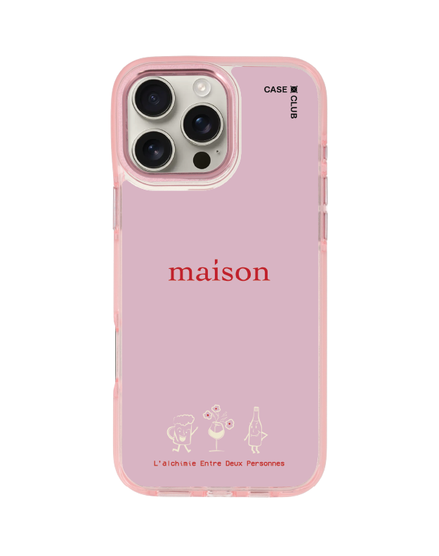 iPhone 16 Pro Max Clear Pink MagSafe maison KEEPS The Chemistry