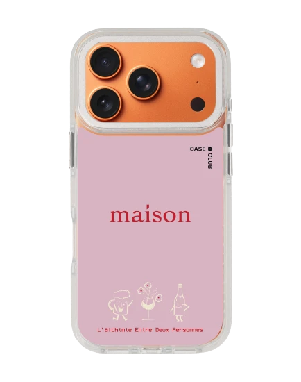 iphone 17 pro clear white magsafe maison keeps the chemistry