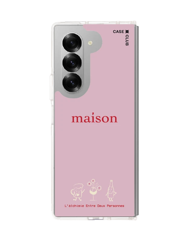 samsung galaxy z fold 6 clear case maison keeps the chemistry