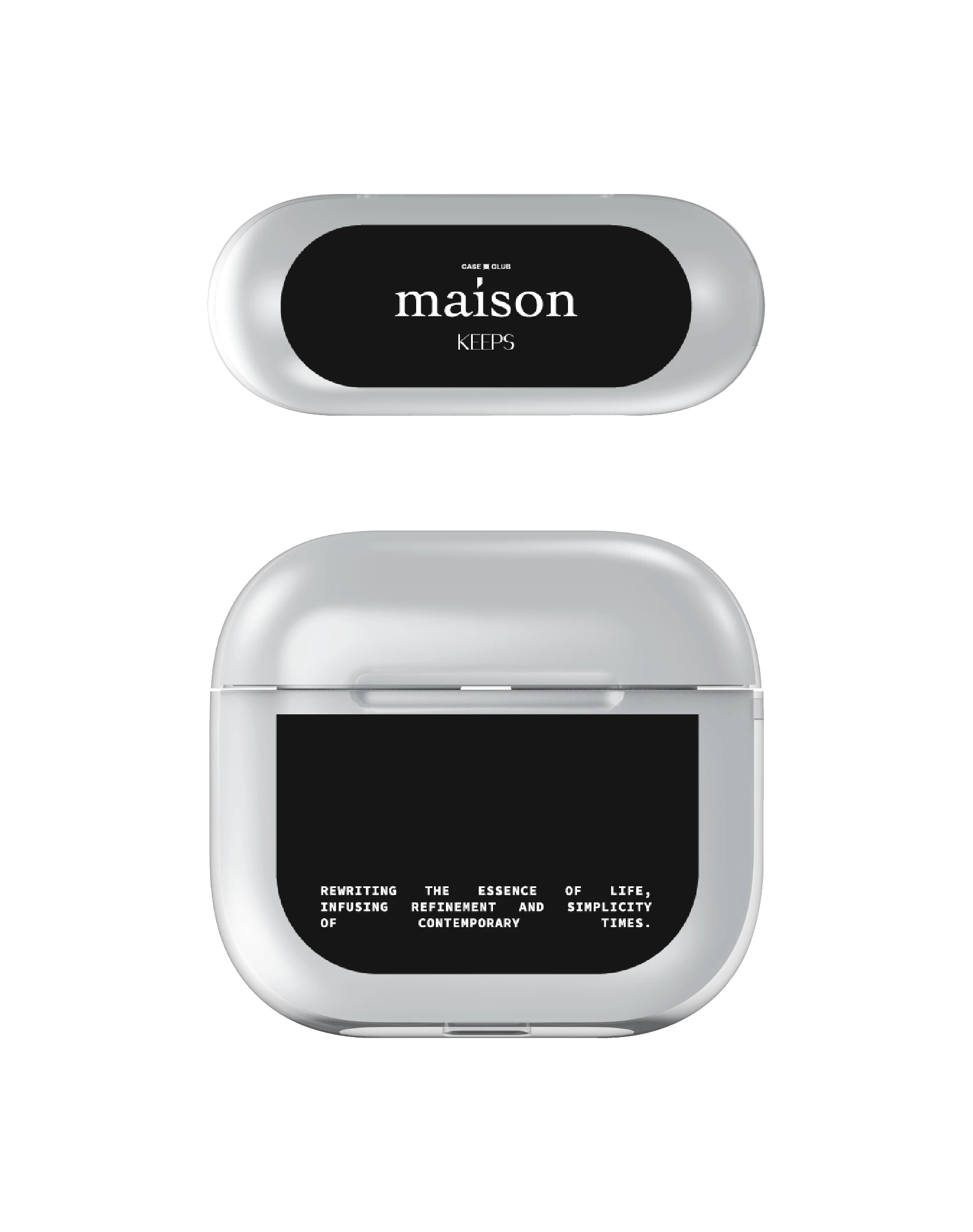 เคสใส airpods 4 maison keeps the fundamental