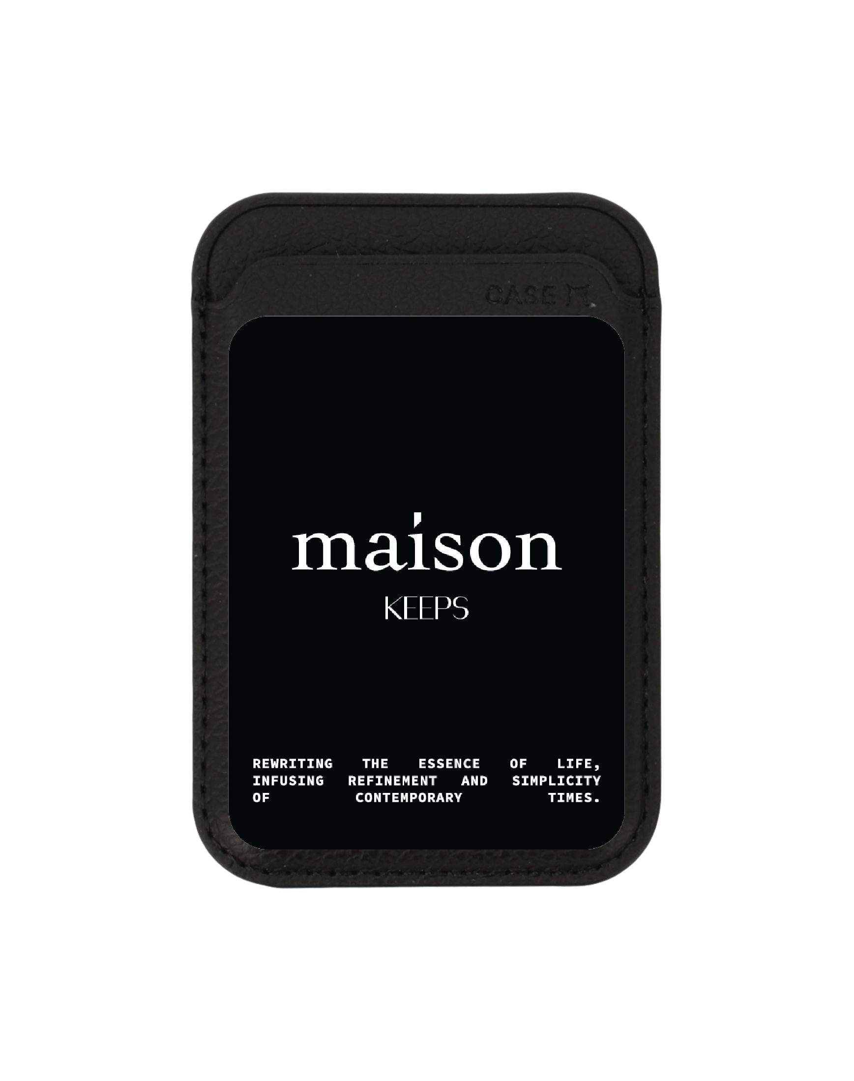 Black Wallet MagSafe maison KEEPS The Fundamental