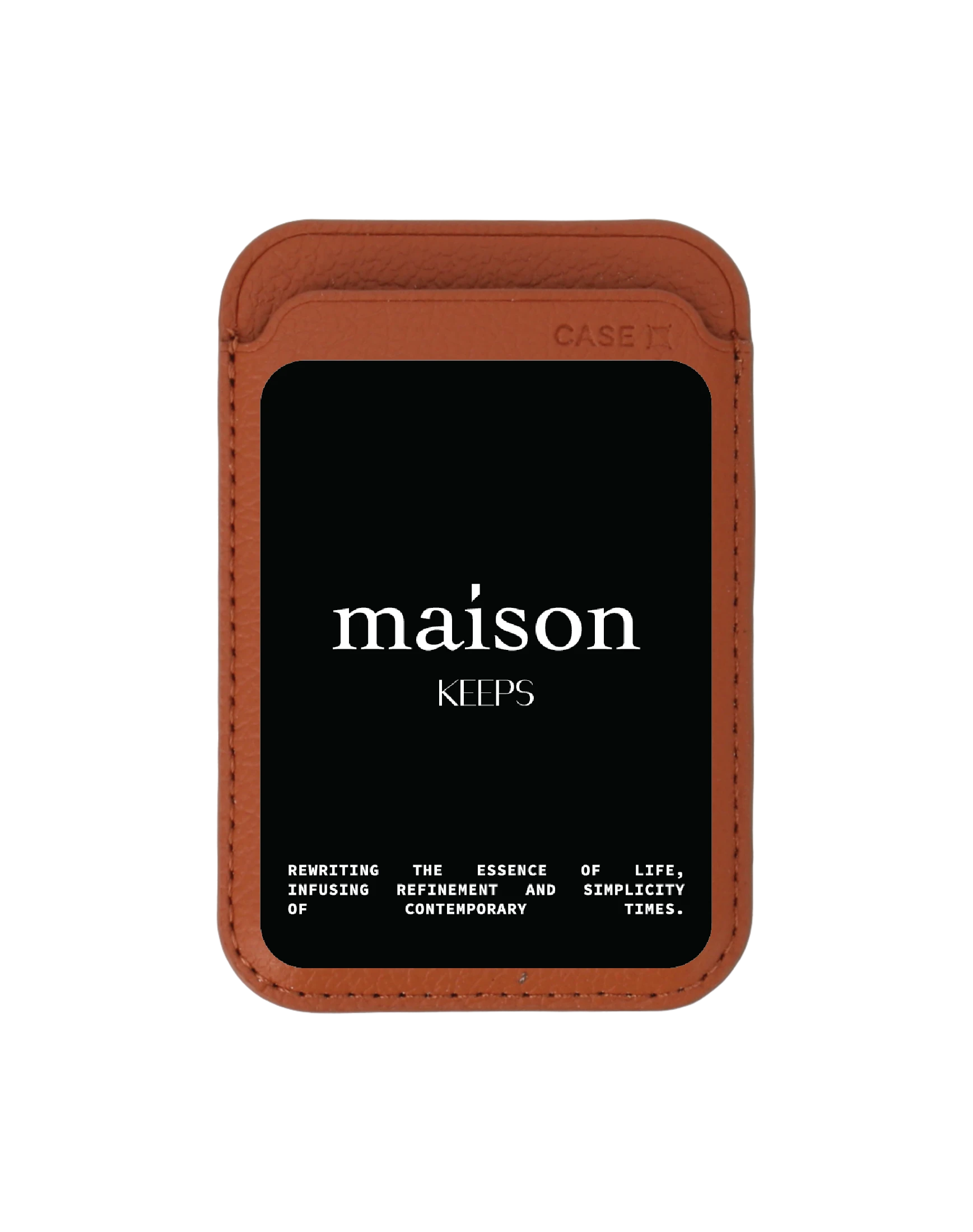 brown wallet magsafe maison keeps the fundamental