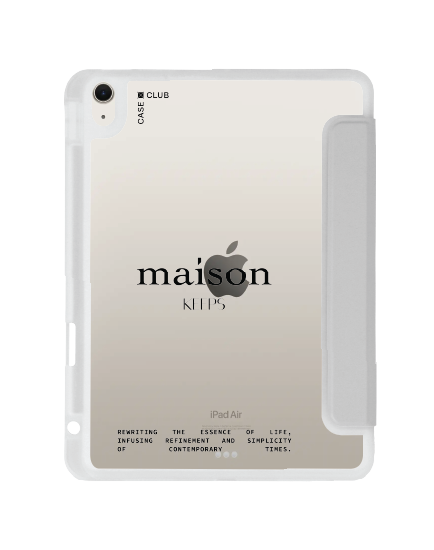 ipad air4/5/6/7 11" 2025 (m2/m3) clear grey maison keeps the fundamental