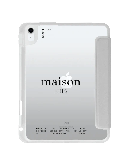 เคสใส ipad gen 10th/11th 2025 สีเทา maison keeps the fundamental