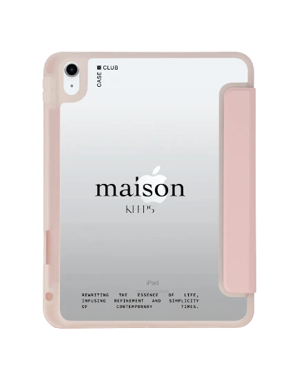 ipad gen 10th/11th 2025 clear pink maison keeps the fundamental