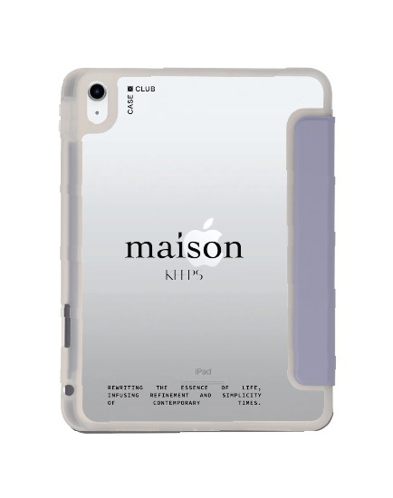 เคสใส iPad Gen 10th/11th 2025 สีม่วง maison KEEPS The Fundamental