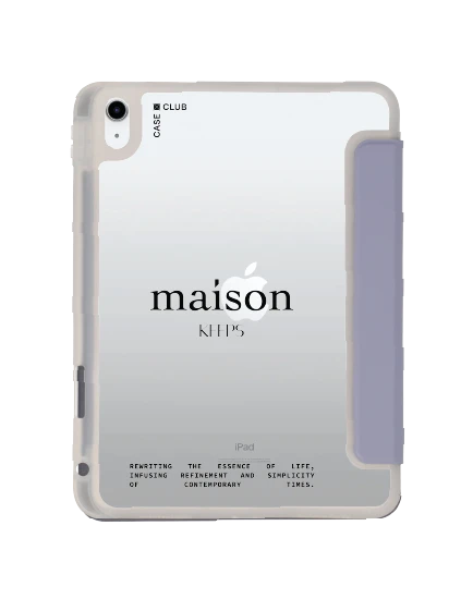 ipad gen 10th/11th 2025 clear purple maison keeps the fundamental