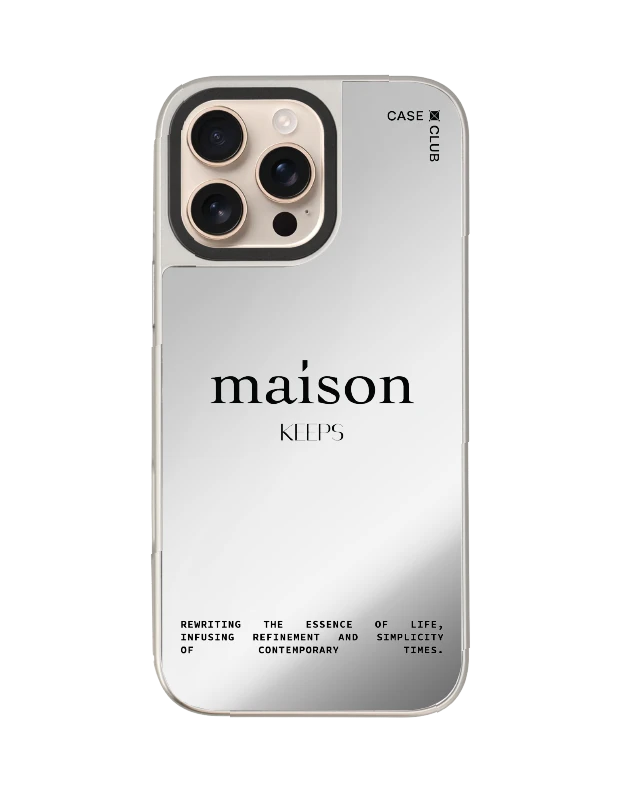 เคสกระจก iphone 16 pro max magsafe maison keeps the fundamental