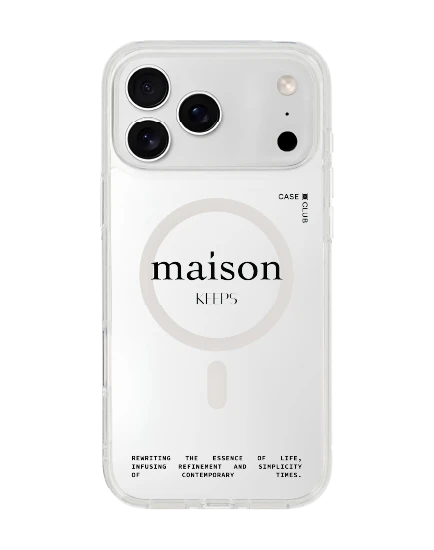 เคสใส iphone 17 pro max magsafe maison keeps the fundamental