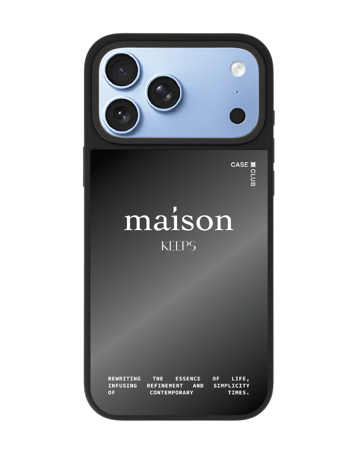 เคสกระจกดำด้าน iphone 18 pro max magsafe maison keeps the fundamental