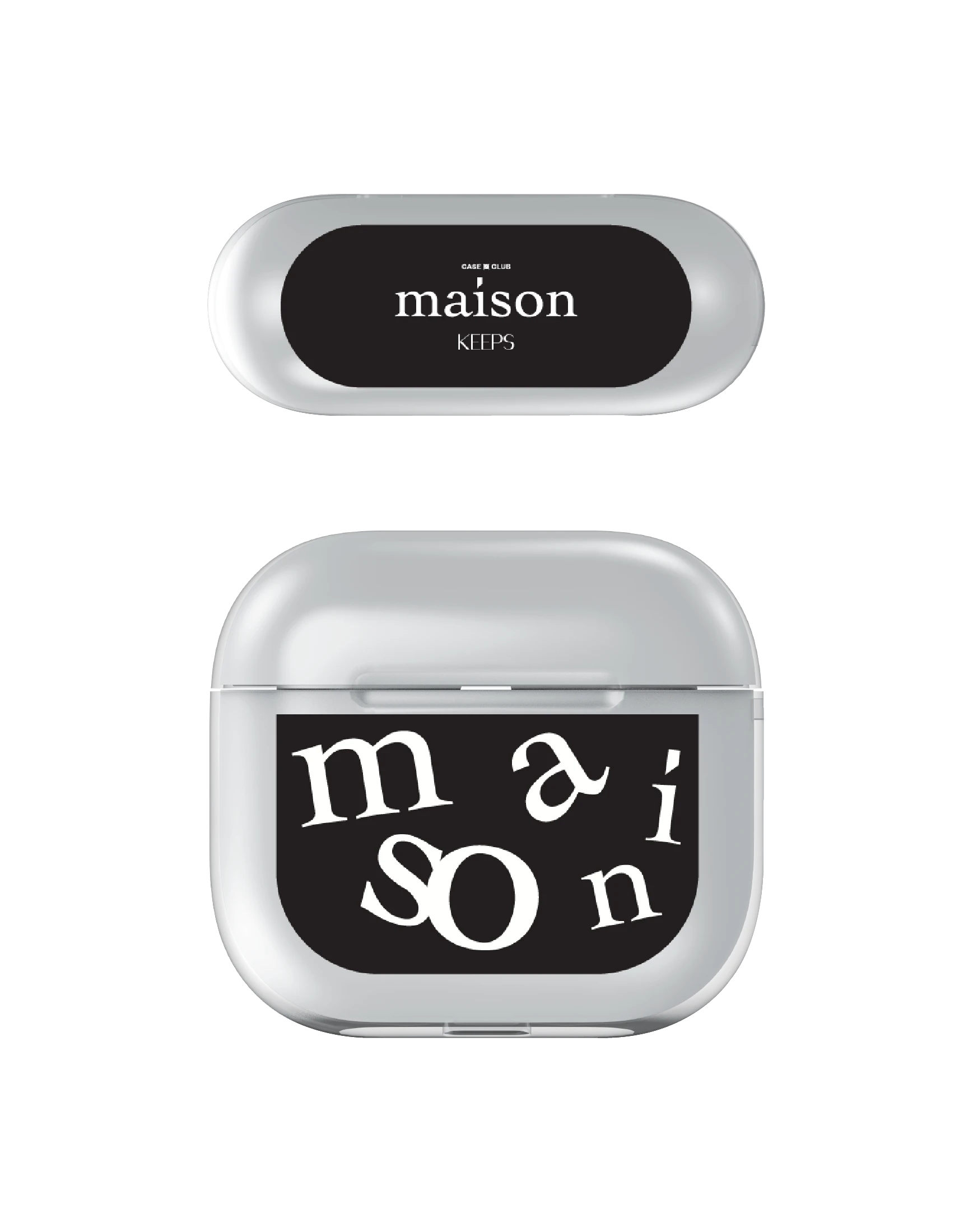 เคสใส airpods 4 maison keeps the imbalance