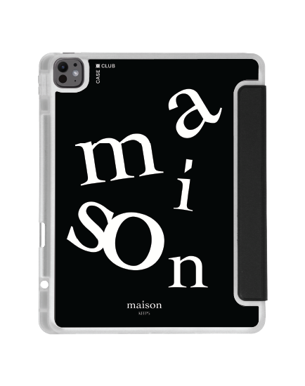 เคสใส ipad air6/7 13" 2025 (m2/m3) สีดำ maison keeps the imbalance