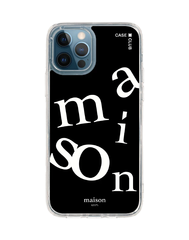 iphone 12/12 pro clear case maison keeps the imbalance