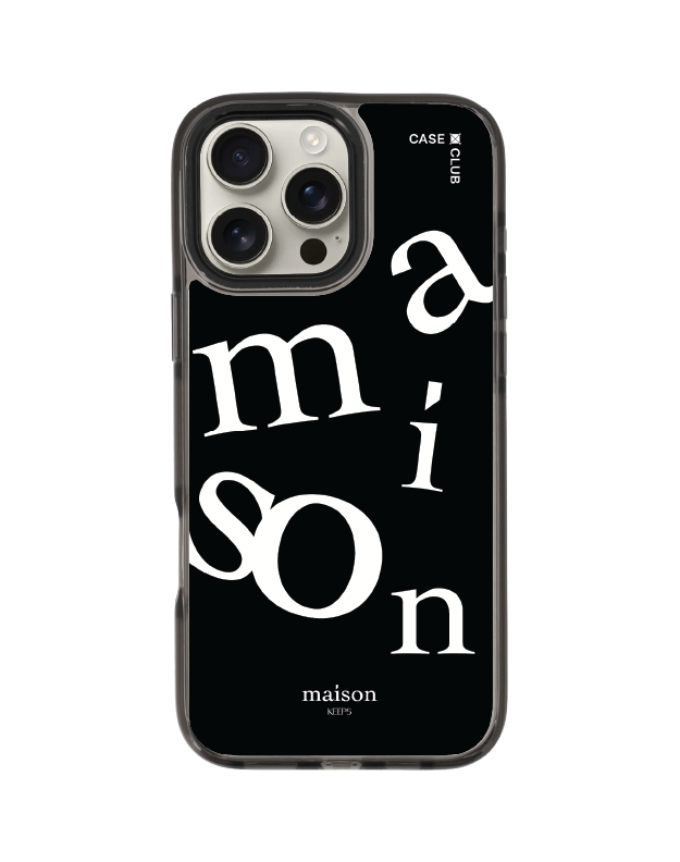 iphone 16 pro max clear black magsafe maison keeps the imbalance
