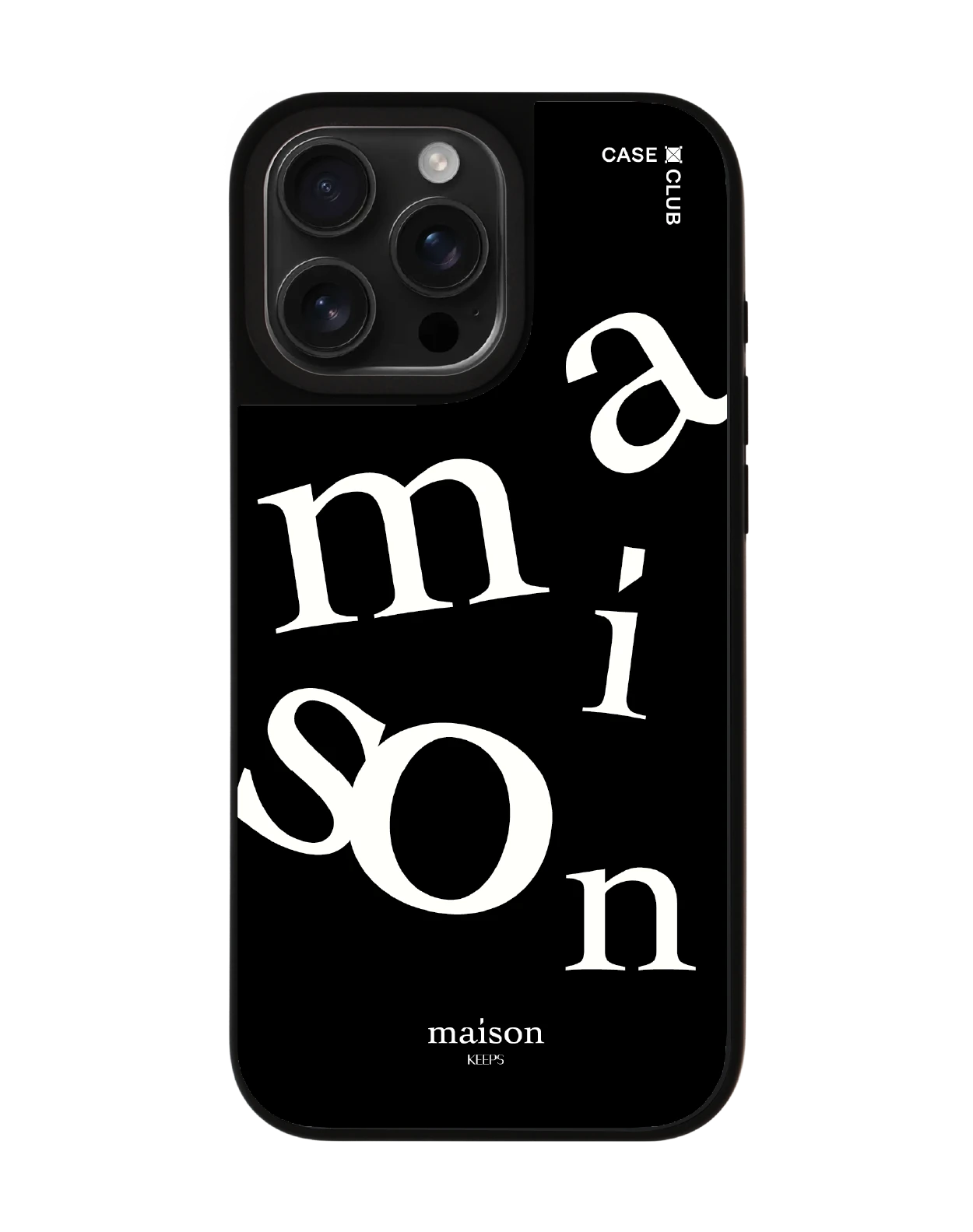 iphone 16 pro max matte black mirror magsafe maison keeps the imbalance