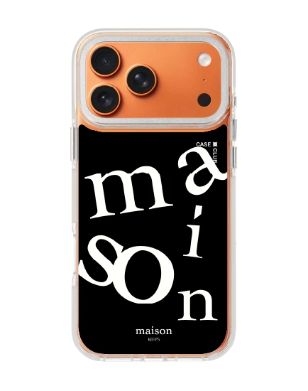 iphone 17 pro max clear white magsafe maison keeps the imbalance