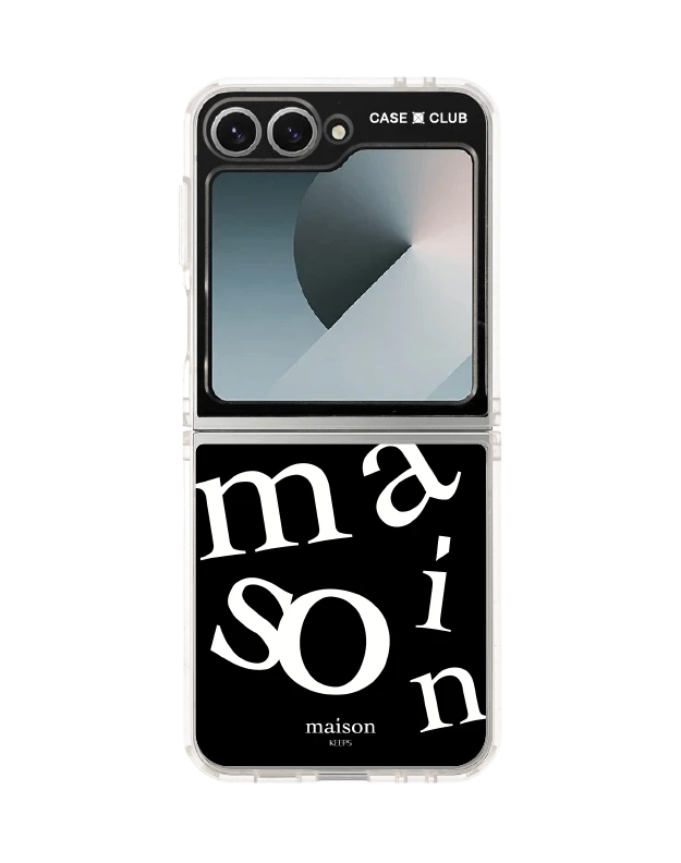 เคสใส samsung galaxy z flip 6 maison keeps the imbalance