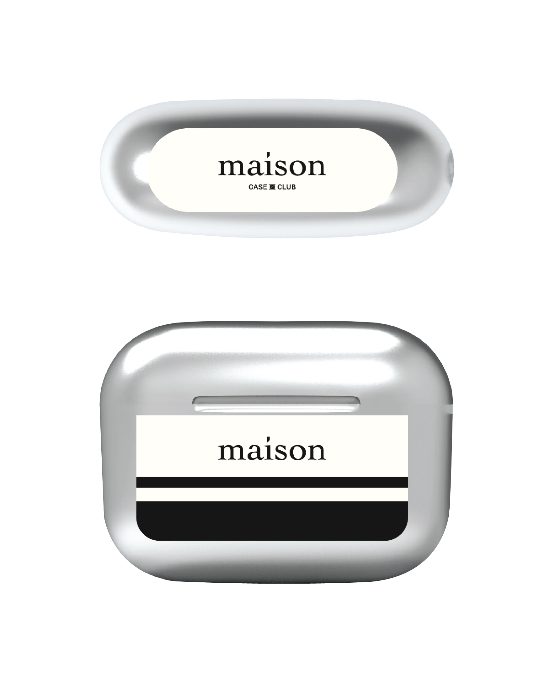 เคสสีเงิน airpods pro 2 maison keeps the pacific